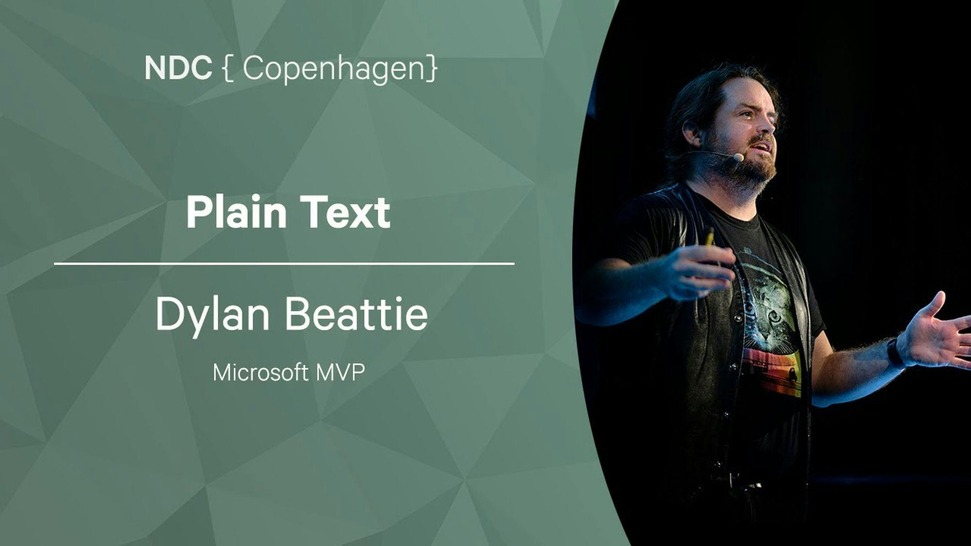 Plain Text - Dylan Beattie - NDC Copenhagen 2022